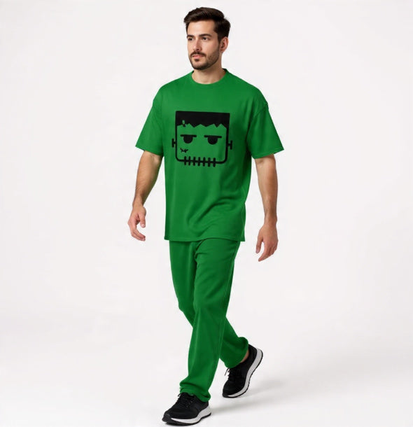 Camiseta Monstruo de Frankenstein Kawaii | Disfraz de Halloween Simple y Divertido