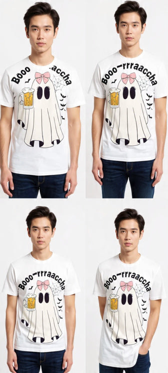 Booo-rraaccha | Fantasma Divertido con Cerveza - Diseño Halloween Estético y Humorístico