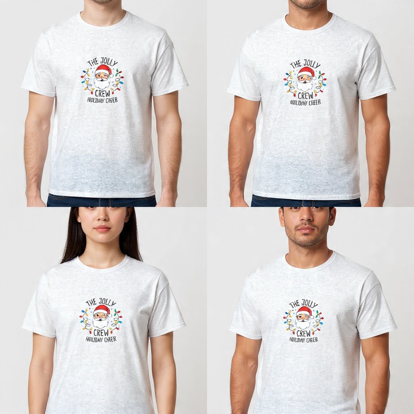 Snowman Cheer Christmas T-Shirt - Camiseta Muñecos de Nieve Estilo Acuarela