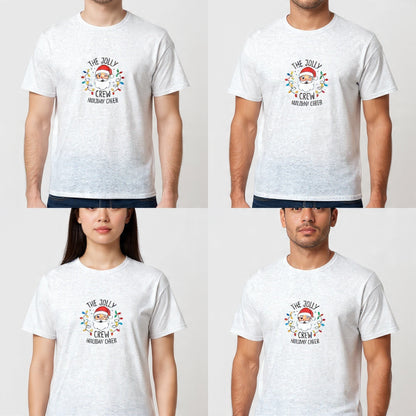 Snowman Cheer Christmas T-Shirt - Camiseta Muñecos de Nieve Estilo Acuarela