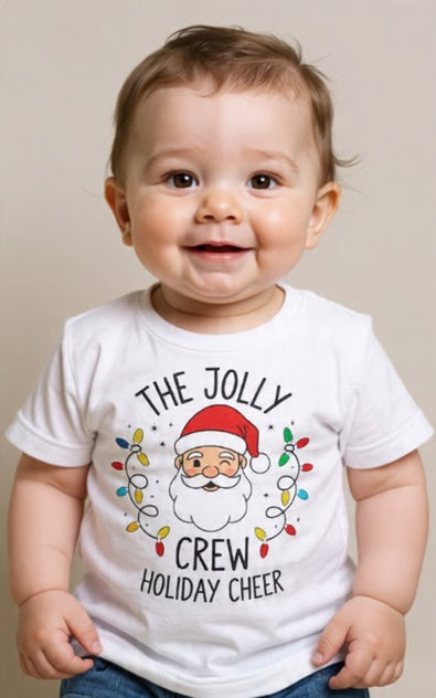 Jersey de Bebé "The Jolly Crew" | Alegría Navideña con Papá Noel