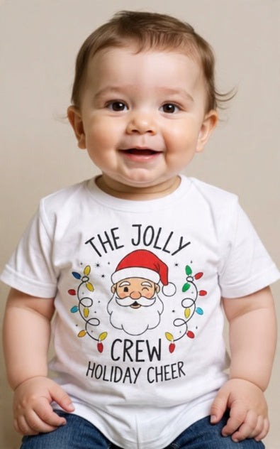 Jersey de Bebé "The Jolly Crew" | Alegría Navideña con Papá Noel