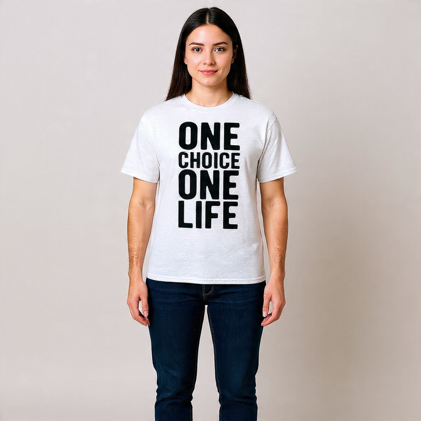 Camiseta ONE CHOICE ONE LIFE Motivacional - Positive Vibes Aesthetic Tee