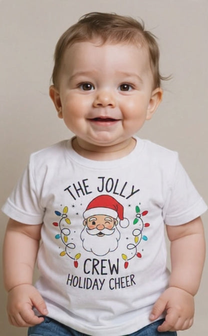 Jersey de Bebé "The Jolly Crew" | Alegría Navideña con Papá Noel